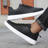 Men Shoes Skateboarding PU Leather Casual Shoes Light Breathable Flats Leisure Male Vulcanized Shoes Walking Sneakers Size 39-46
