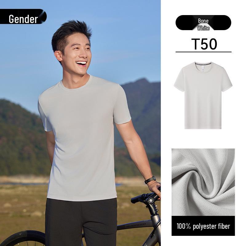 Custom Print Quick-Dry Crew Neck T-Shirt for Company Advertising, Outdoor Events, and Team Building.