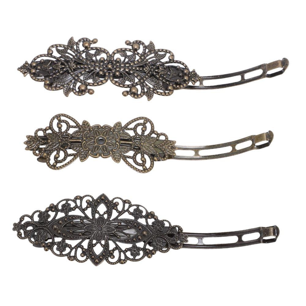 Elegante Vintage Haarklem Draagbare Metalen Haarklem Haardecoratie DIY Accessoires Voor Vrouwen
