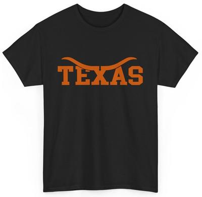 Texas USA Bull Font Americana T-Shirt Uomo Donna Magliette Top, Camicia Orgogliosa del Texas