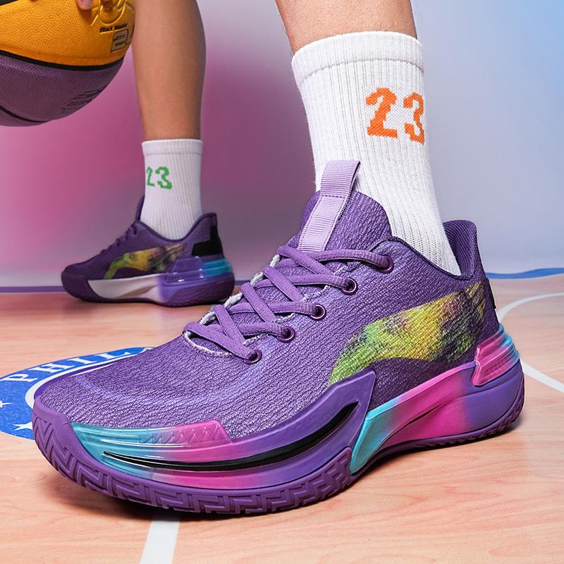 Scarpe da basket da uomo Traspiranti Ammortizzanti Antiscivolo Indossabili Scarpe da corsa Allenamento in palestra Sneakers da basket atletiche per donna