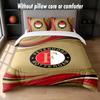 Feyenoord Design Bett Bettwäsche Set 1 Bettbezug + 2 Kissenbezüge Weich Atmungsaktiv Haushalt Bettwäsche