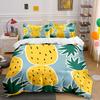 Pineapple Pattern Bedding Set Bedding Duvet Cover Set Duvet Cover Pillowcases (1 * Duvet Cover 2 * Pillowcases, without duvet insert)