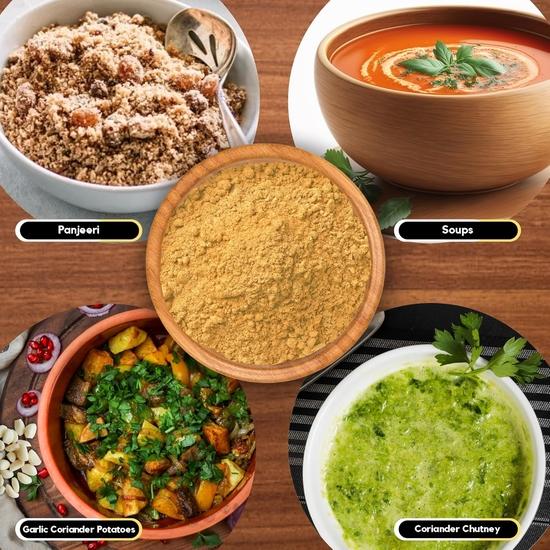 Organic Zing Coriander (Cilantro) Powder (Coriandrum Sativum) for Curries, Pickles | 100% Raw | Vegan | Preservative Free (227g) Resealable Pack