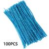 100pcs Chenille Colorful Stems Diy Craft Material Kit Kids Skill Development Toy