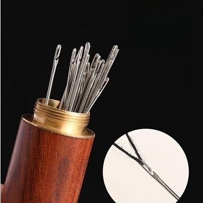 12/36PCS Aghi da cucito Multi-size con apertura laterale in acciaio inossidabile per rammendo utensili manuali per la casa