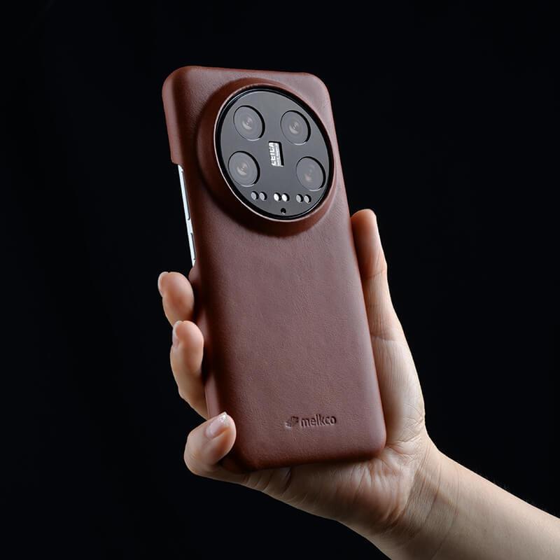 Melkco Premium Genuine Cowhide Leather Case for Xiaomi Mi 14 Ultra Mi15 Ultra-Slim Vintage Oil Wax Microfiber Inner Luxury Cover
