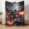 1pc Batman Cityscape Flannel Blanket Soft Warm Throw for Home, Office, Travel, All-Season Cozy Bedding GiftL1188