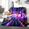 Neon Lights Adventure Blanket Soft Throw Blanket For Home Bedroom Bed Sofa Travel Office Solid Christmas Blanket
