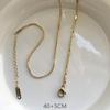 Stainless Steel Gold Plated Chain Necklaces | Dainty Figaro Link Twist Chain Chokers | Waterproof Hypoallergenic Jewelry for Wom