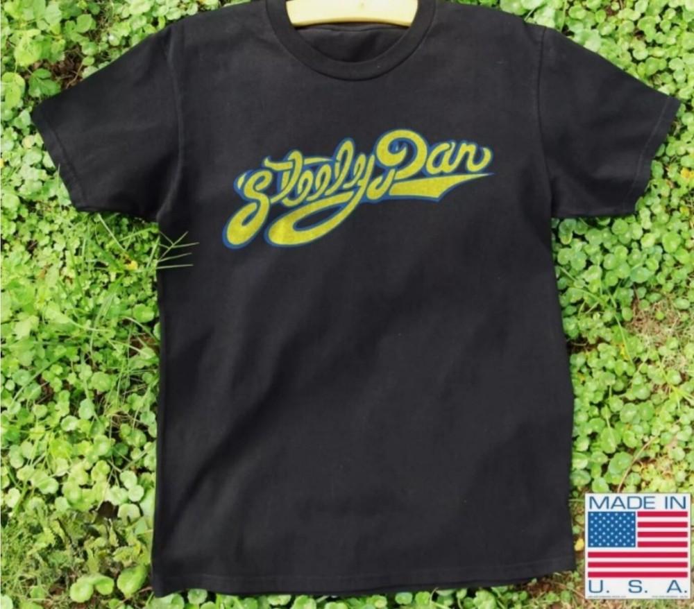 Steely Dan Logo Band Black Unisex T-shirt S-5XL, Graphic Tee Unisex T-Shirt L