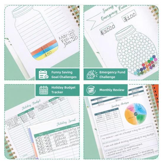 Bill Organizer Budget Planner with Monthly Budget Debt Tracker Expense And Bill Tracker Financial Goals Review Sections Family Finance Management