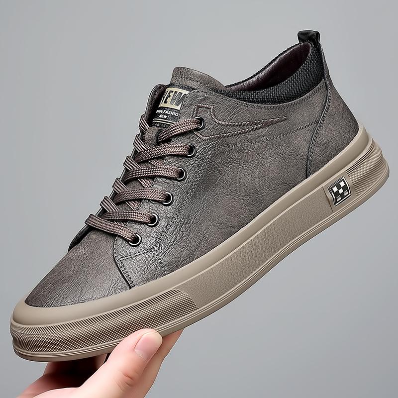 

Ботильоны из искусственной кожи, мужская повседневная обувь, нескользящие мужские кроссовки, модная обувь, износостойкая обувь высокого качества 39 серый