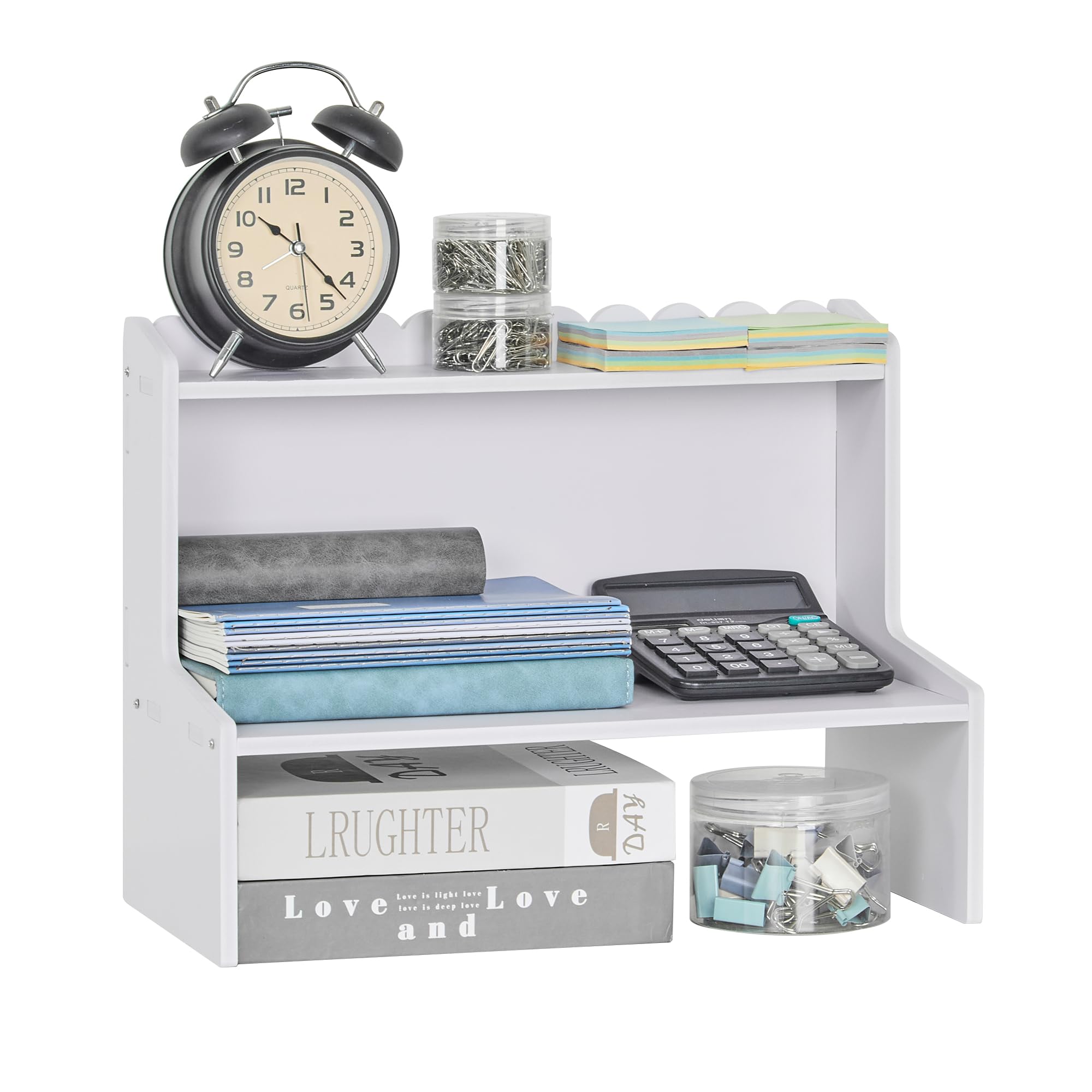 

VECELO Desktop Storage Desk Stylish Desk Pen Storage Small Item Cosmetics Multifunctional Desk x 21cm x Shelf, Rack, Shelf, Organizer, Holder, Box, белый