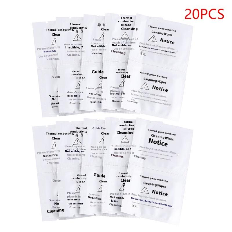 10/20 Bucăți Remover Pastă Termică Fără Impurități Șervețele Curățare Pastă Termică Pentru Radiator CPU GPU Pastă Termică