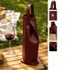 Borsa Portatile per Confezionamento Vino a Scatto Singola Bottiglia Champagne Borsa a Mano Borsa Tote per Bottiglie di Vino Regalo