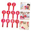 TEHAUX 10-Piece A-Piece Number Plate Score Holder, Large, Practical Handheld Paddle Game, Small Whiteboard Score Reporter Paddle, Small Whiteboard