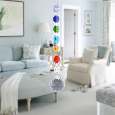 Handmade Rainbow Suncatcher Crystal Window Glass Ball Prisms Hanging Home Decor