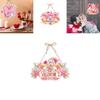 Valentines Day Pink Door Hanger Decoration For Party Scene Decor With Paper Material Set Of Four