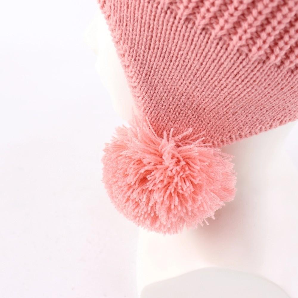 Fleece Lined Baby Winter Hat 2 Cute Ears Warm Fleece Hat Fashionable Kids Knit Hat  Winter Season