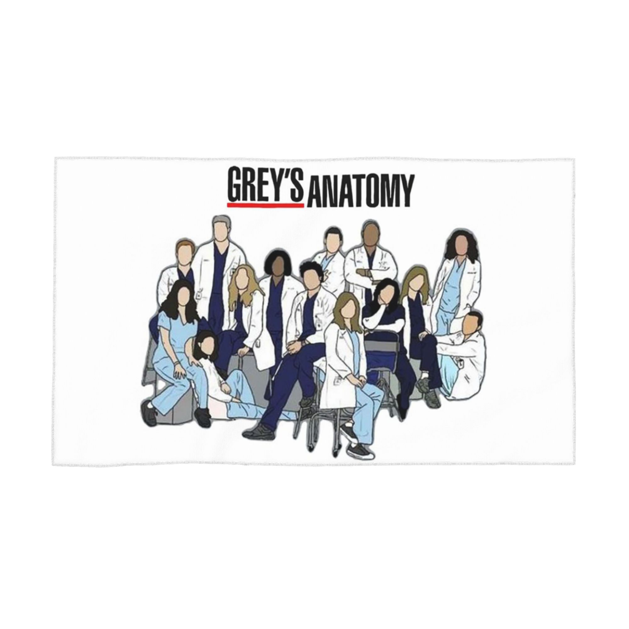

Greys Anatomy Seasons Soft Face Towel Quick Dry Pool Bath Cotton Towels Breathable W40*H60(CM)
