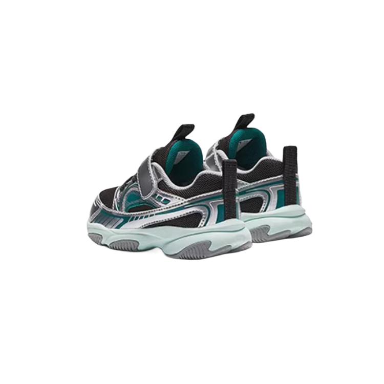 Anta Kids Simple And Elegant Non-Slip Durable Support Low-Top Walking Shoes Baby Shoes Dark-Brown Silver 312510021-2