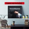 Messi Customize Your Name Diamond Painting Round Diamond Diy Frameless Holiday Artwork Suitable For Home Office Wall Decoration