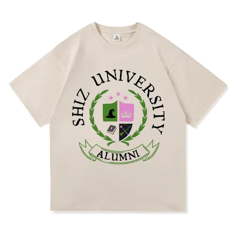 Shiz University Tričko Móda Dámské Estetické Film Zlá Tričko Unisex Vysoce Kvalitní Ležérní Elphaba Glinda Bavlněná Trička