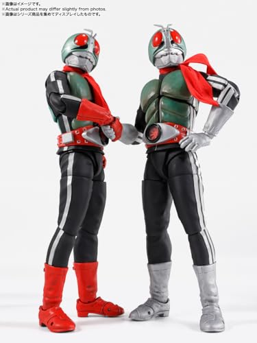TAMASHII NATIONS S. H. Figuarts (Echte Knochenschnitztechnik) Kamen Rider Neu Nein. 2 Glorreiche Showa Rider Edition, ca. 145 mm, PVC, ABS und Stoff