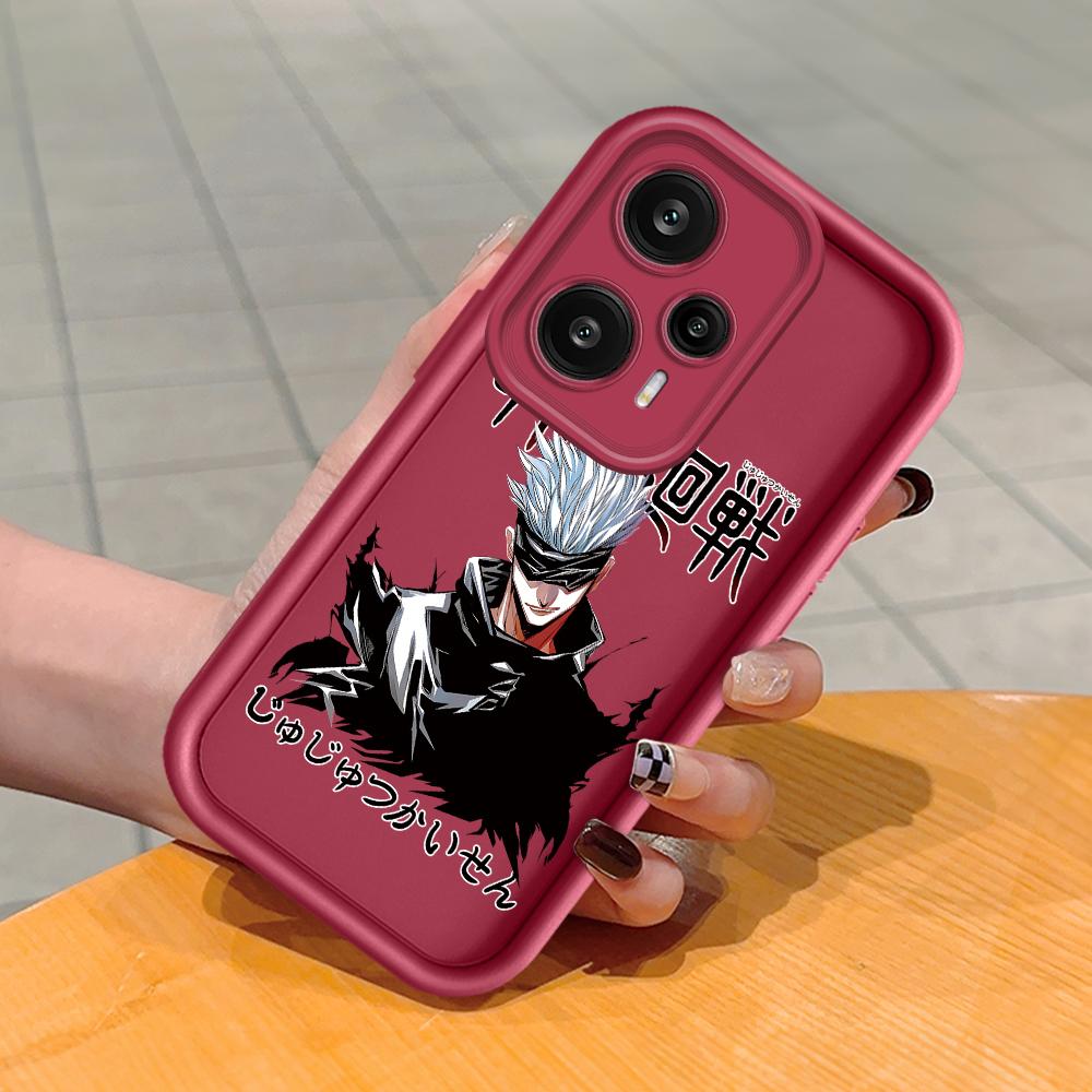 

М який силіконовий квадратний драбинний друкований візерунок Корпус телефону Повне покриття Камера Протиударний захист Гумовий чохол для Xiaomi Redmi Redmi Note 12 Pro Speed темно-червоний колір