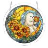 Halloween Acrylic Jigsaw Puzzle Suncatcher Stained Glass Style DIY Sun Catcher