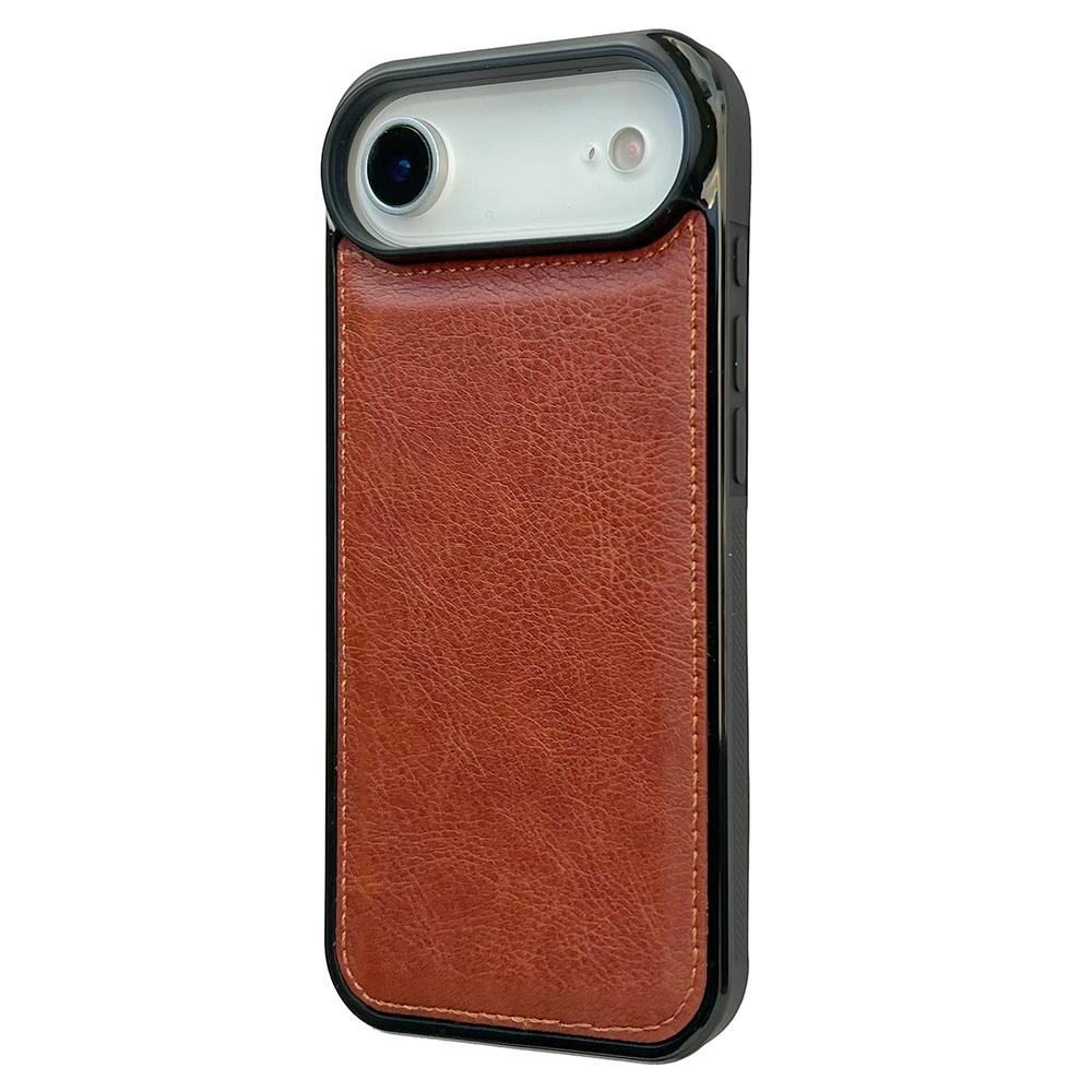 For iPhone Air Case Calf Texture PU Leather Anti Fingerprint Back Phone Cover