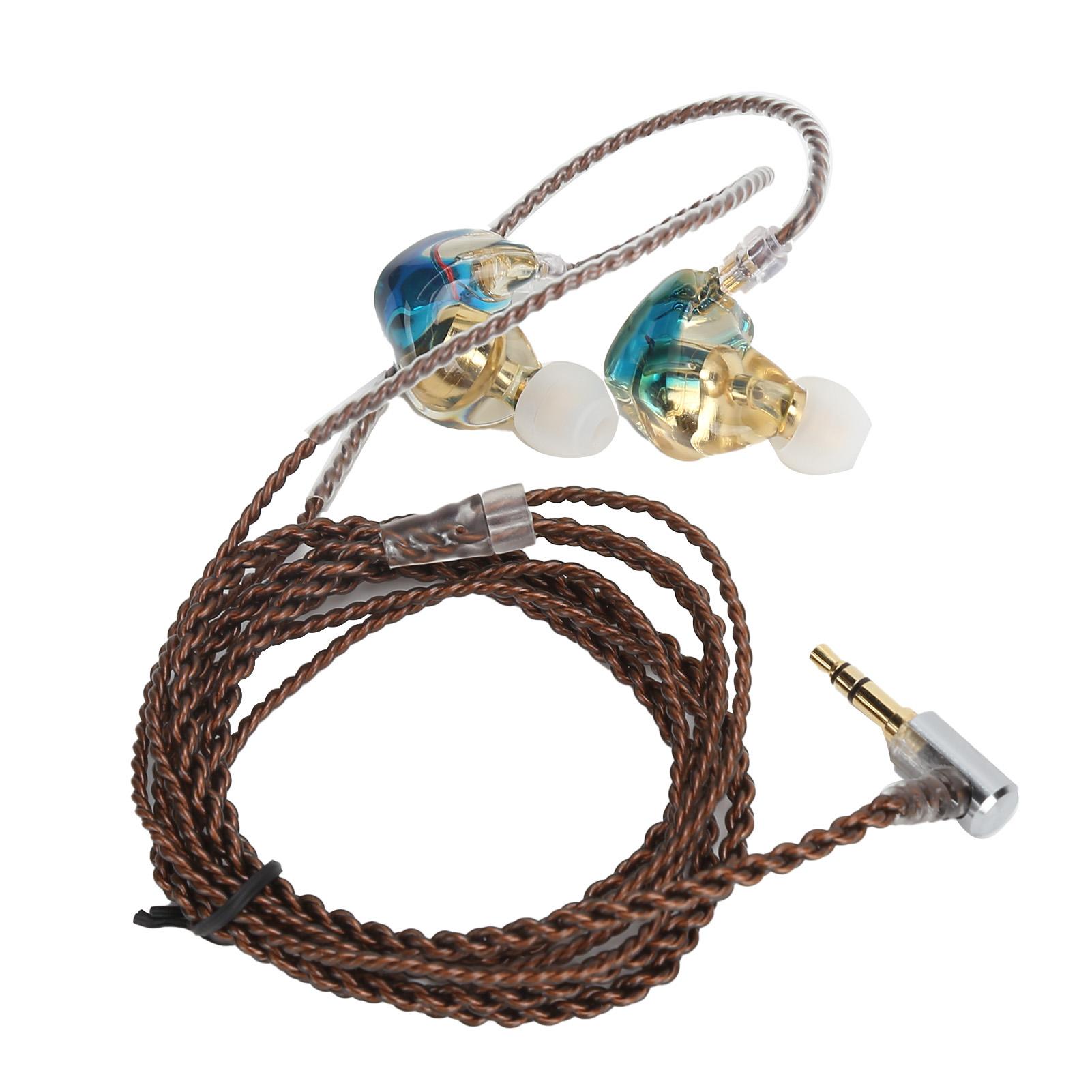 

Динамические наушники-вкладыши из смолы 2-контактный HIFI монитор игровая гарнитура киберспортивные наушники с микрофоном(синий ) сапфир синий