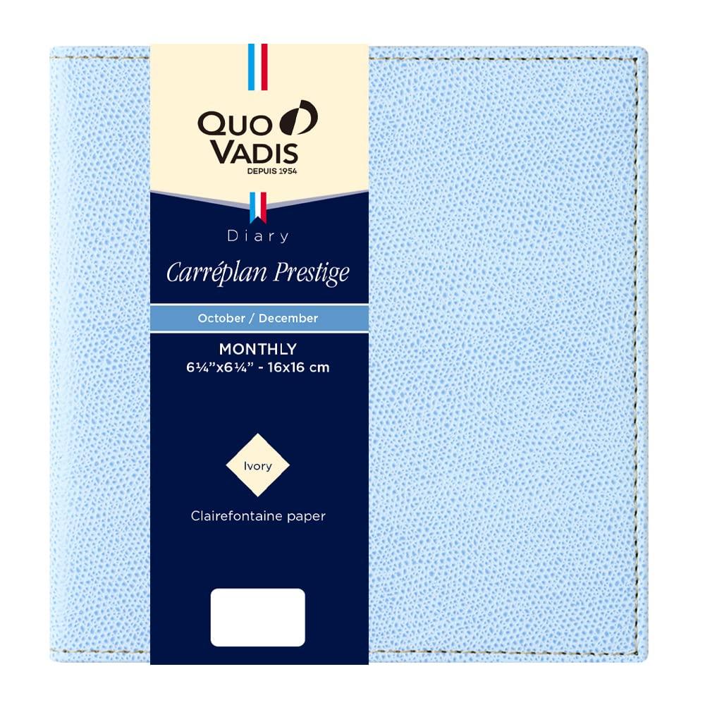 

QUOVADIS 2026 Diary Cale Plan Prestige/Club (Monthly Block, Starts October 2025, Square Size 16x16cm) sky blue qv12402sb небесно-голубой