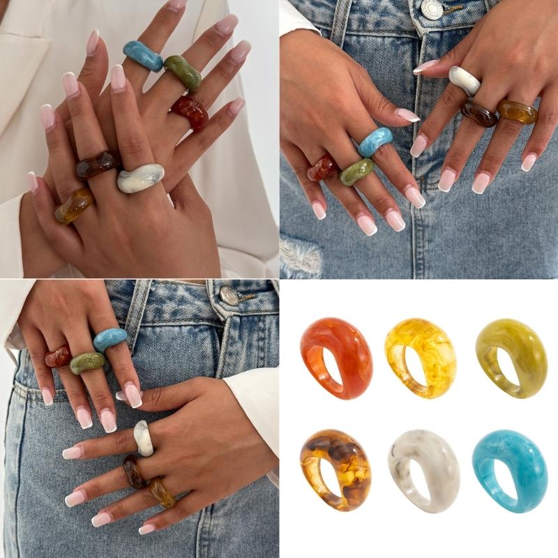 Handcrafted V Shaped Resin Band Finger Jewelry Accessories Elegant Unisex Gift For Fashion Enthusiasts And Gift Seekers