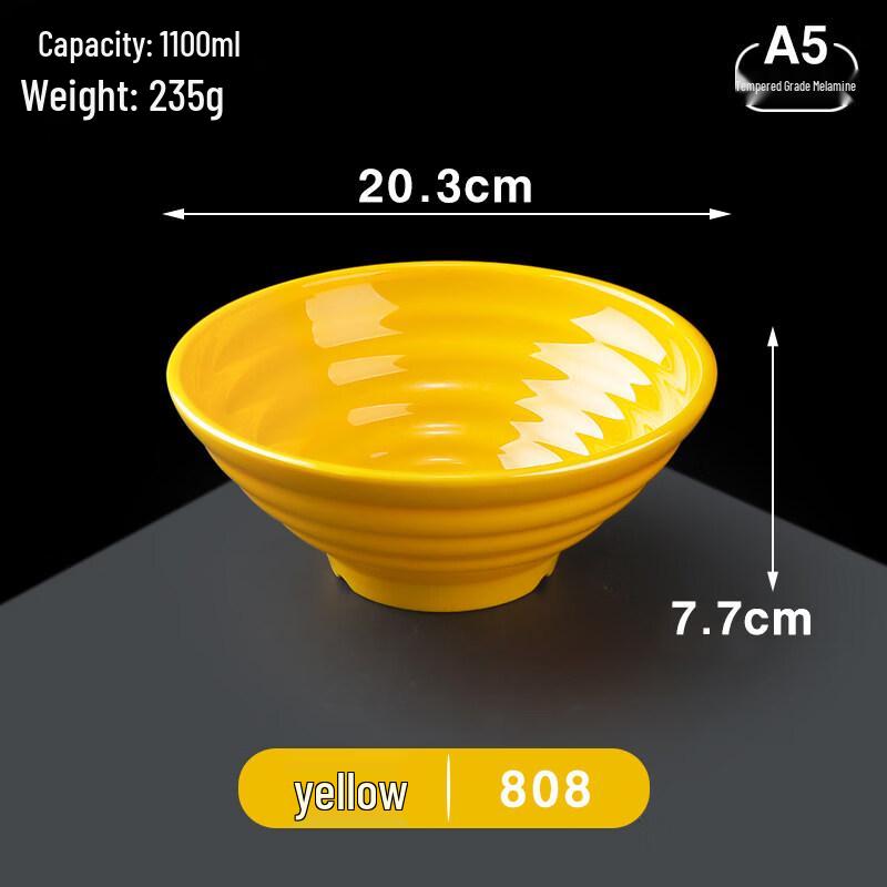 A5 Melamine Imitation Porcelain Soup/Ramen Bowl