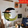 Decorazione Auto Halloween Ciondolo 2D Piatto per Specchietto Retrovisore Auto per Auto Zaino Albero di Natale Accessori Interni Auto