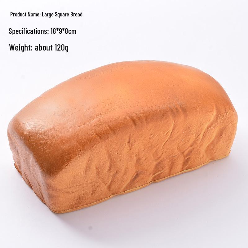 PU Slow Rebound Bread Squeeze Toy - Soft Fragrant Fake Cake for Decompression and Photography Props