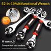 52/48 in 1 Hand-Spline-Schrauben-Steckschlüssel-Set Mehrzweckwerkzeug Universal-Ratschensteckschlüssel Multifunktionsschlüssel mit 360-Grad-Drehung