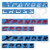 1Pcs ABS 3D Xpander Cross Letters Front Hood Emblem Logo Badge Auto Body Decorative Car Stickers Styling Car Accessories