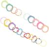 Holibanna 21 Pcs Colorful Resin Finger Rings Set Fashionable Rings for Women and Girls Decorative Jewelry Beautiful Ring Combinations