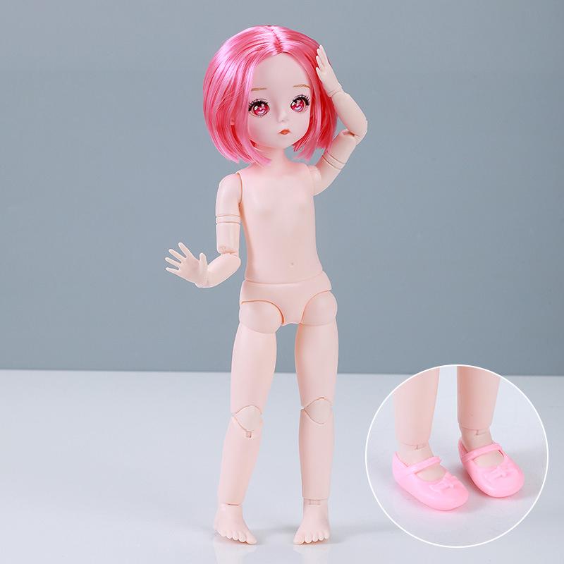 30Cm Fashion Cute Exquisite Make-Up Doll Unique Design 1/6 Doll Dress Up Toy Multiple Hair Colors Doll Children Girls Toy Gift