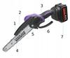 Electric Chain Saw For Branches 7.30 Inch Battery Chain Saw 2Xaku