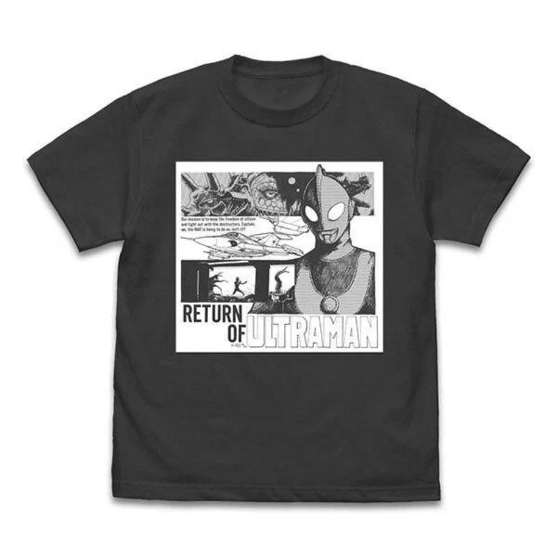 

The Return of Ultraman Hideaki Anno Illustration Ver Tshirt black Mens and womens same fourseason pure cotton streetwear S