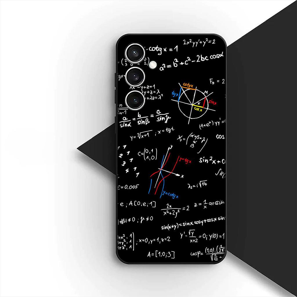 Chemical Maths Equation Formula Phone Case for Samsung Galaxy S24 S25 S23 FE Ultra Plus S7 Edge S25+ S23+ A56 5G Cover