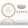 1/8 Inch Map Tacks, Push P, Plastic Round Head, Steel Point,100-Count,Gold Colors