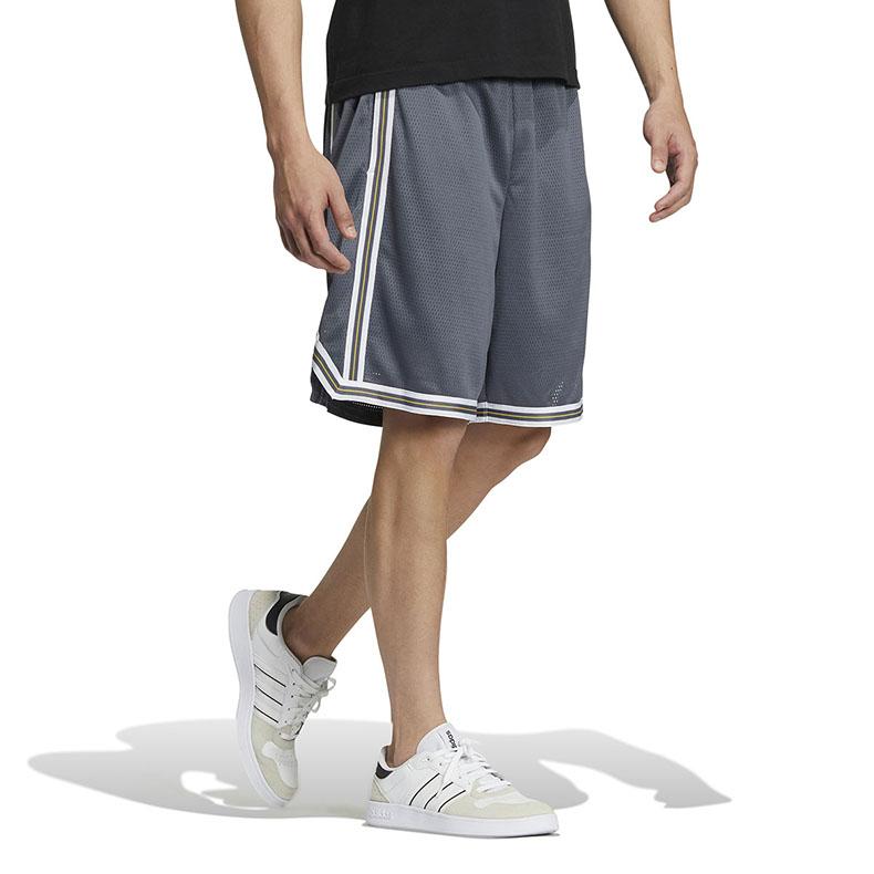 Adidas Neo Striped Color Block Drawstring Straight Shorts Men Shorts Grey HM2047