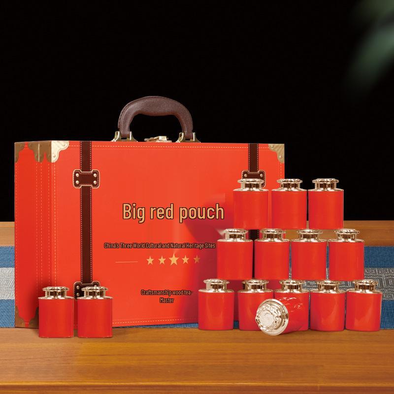 

Подарочная коробка с премиальным улуном Да Хун Пао и Жуй Гуй - Идеально для старших и руководителей