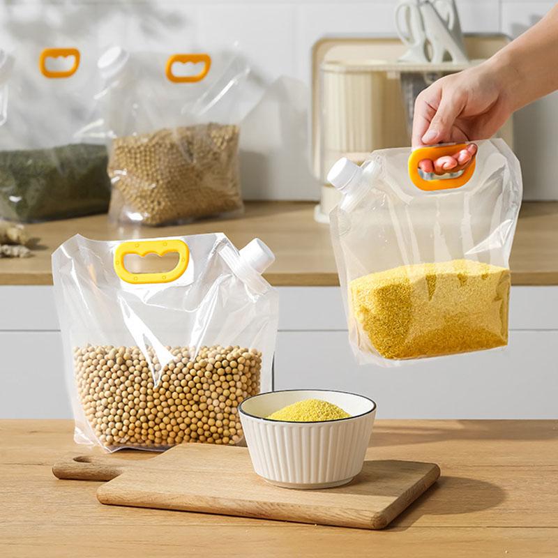 5Pcs Grain Storage Bags, Cold Storage, Food Fresh-keeping Bags, Storage Bags, and Sealed Bags Are Divided Into Bags