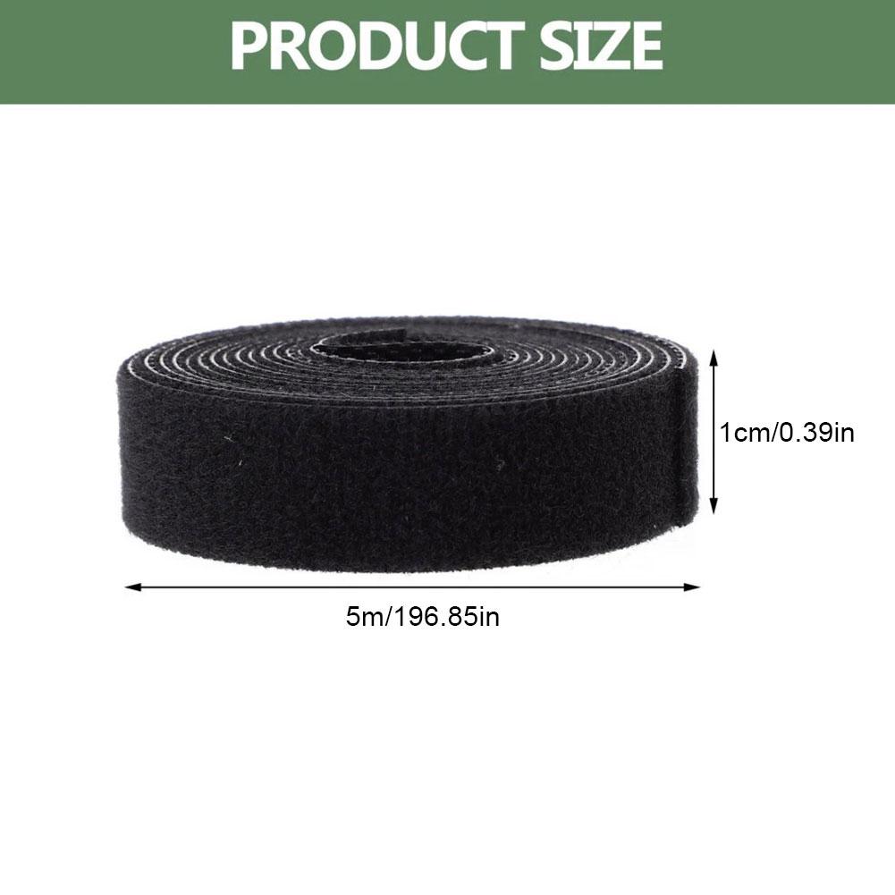 Nylon Hook Loop Cable Straps Reusable Fastening Tape Cable Ties Cord Organizer Double-Sided Hook and Loop Straps Wire Management